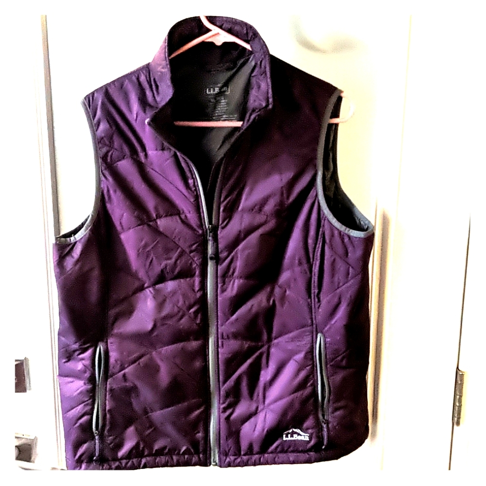 L.L. Bean purple Vest Jacket